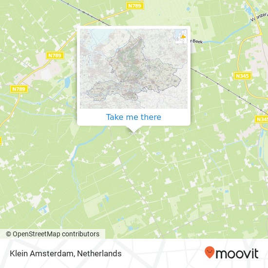 Klein Amsterdam map