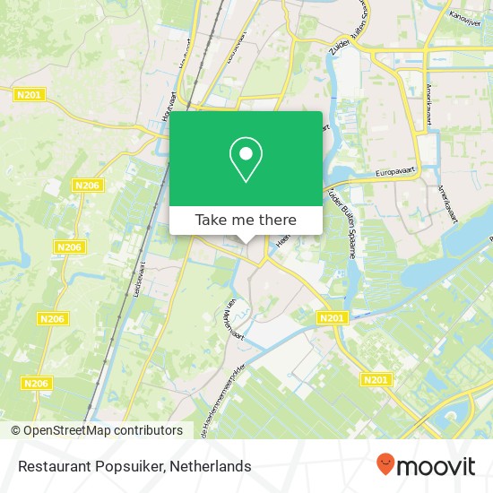 Restaurant Popsuiker map