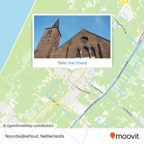 Noordwijkerhout Karte