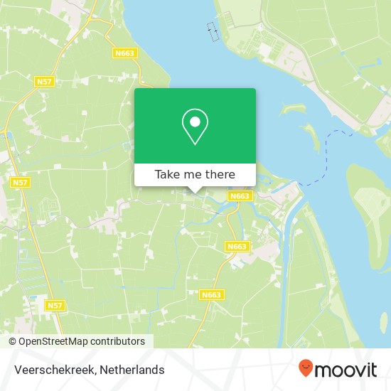 Veerschekreek map