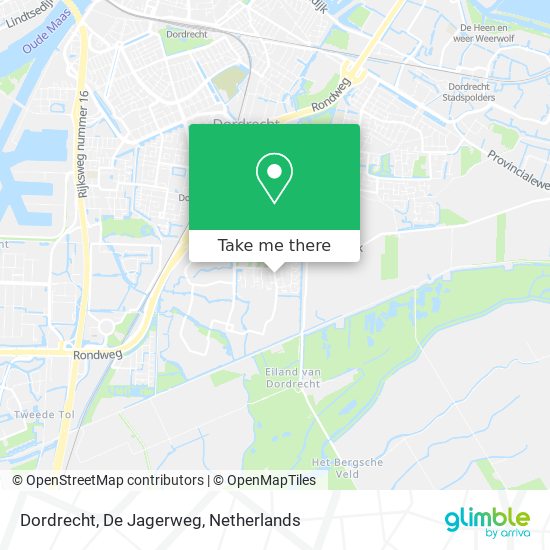 Dordrecht, De Jagerweg map