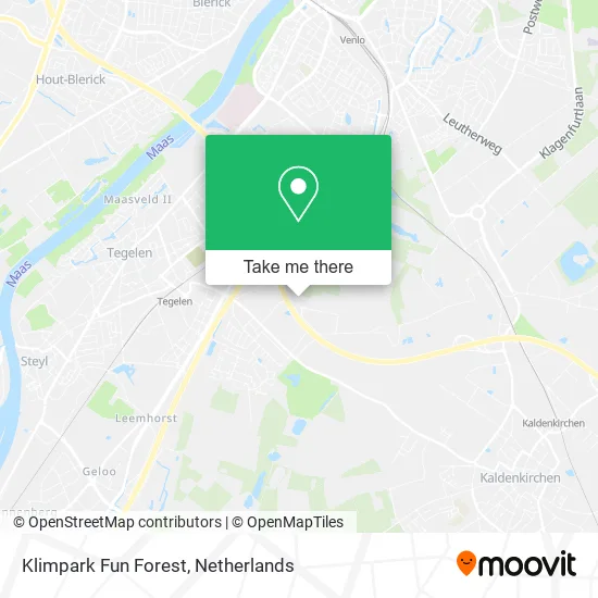 Klimpark Fun Forest map