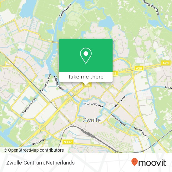 Zwolle-Centrum map