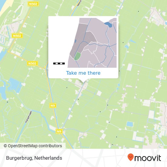 Burgerbrug map