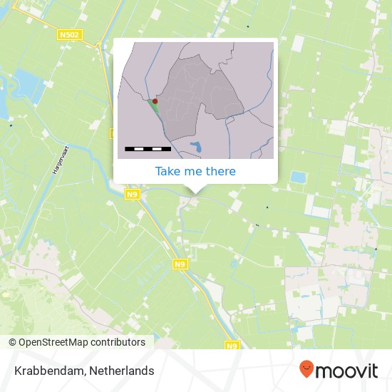 Krabbendam map