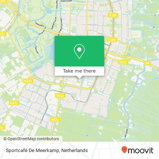 Sportcafé De Meerkamp map