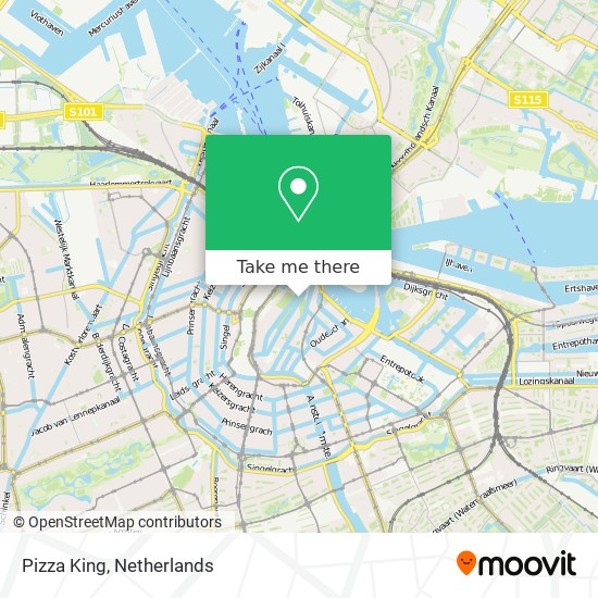 Pizza King map