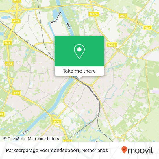 Parkeergarage Roermondsepoort map