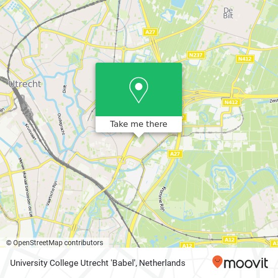 University College Utrecht 'Babel' map