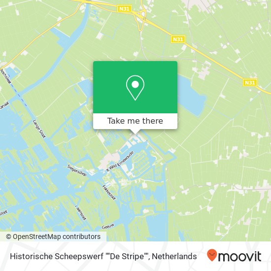 Historische Scheepswerf ""De Stripe"" map