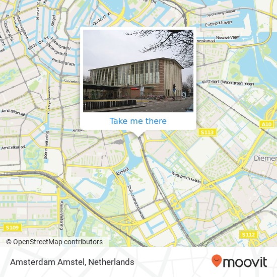 Amsterdam Amstel map