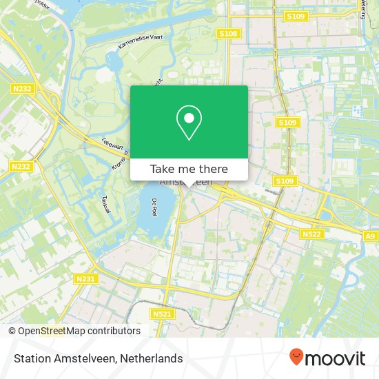 Station Amstelveen map