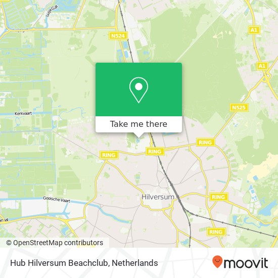 Hub Hilversum Beachclub map