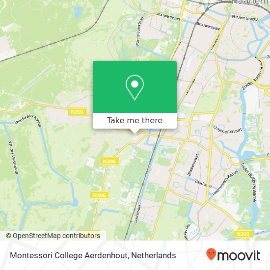 Montessori College Aerdenhout Karte