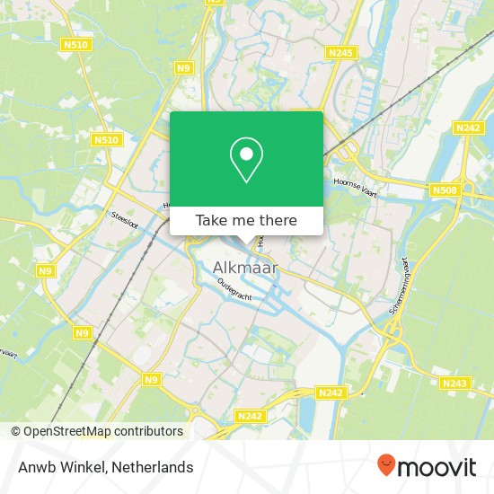 Anwb Winkel map