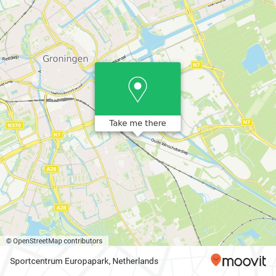 Sportcentrum Europapark map