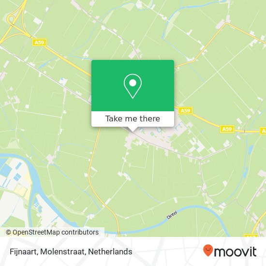 Fijnaart, Molenstraat map