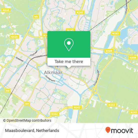 Maasboulevard map