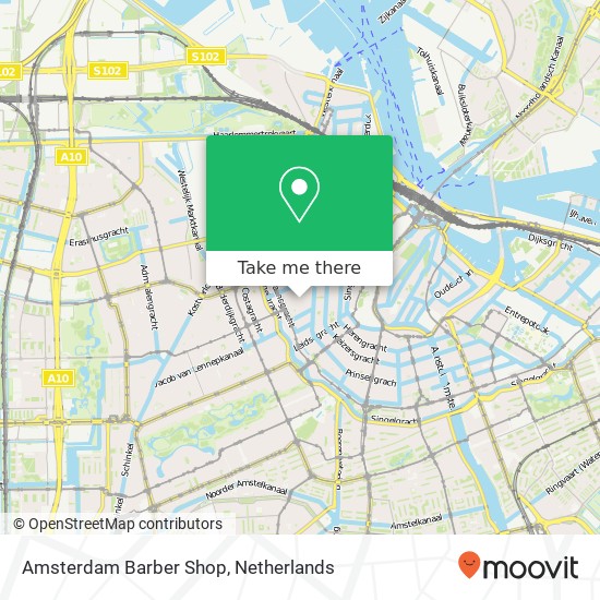 Amsterdam Barber Shop map