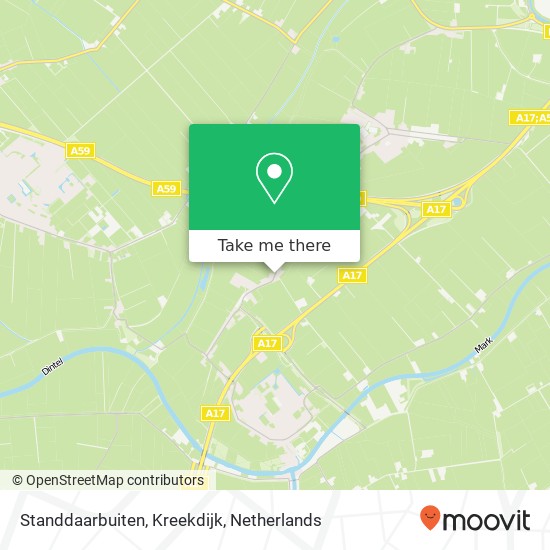 Standdaarbuiten, Kreekdijk Karte