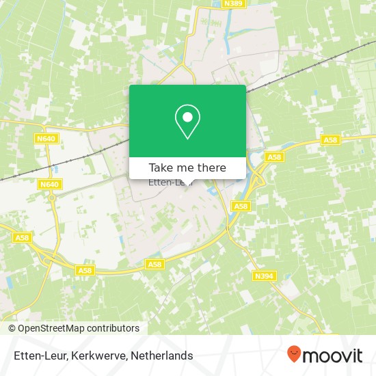 Etten-Leur, Kerkwerve Karte