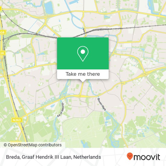 Breda, Graaf Hendrik III Laan map