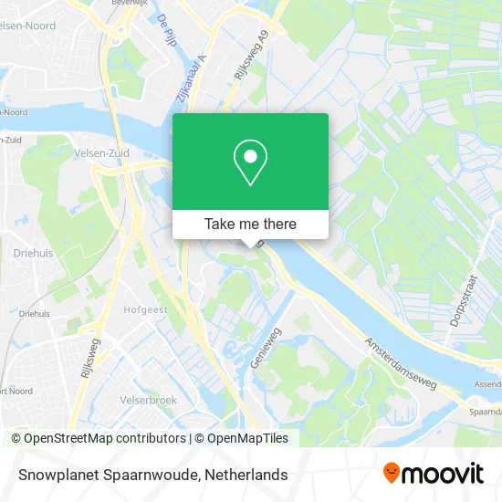 Snowplanet Spaarnwoude map