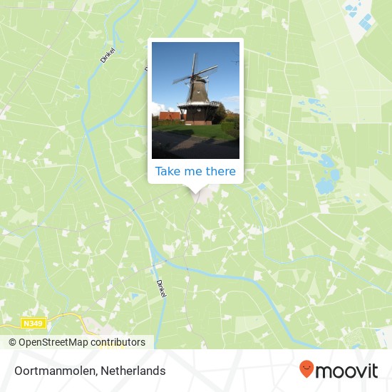 Oortmanmolen map