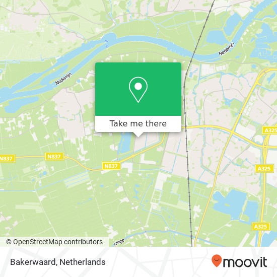 Bakerwaard map