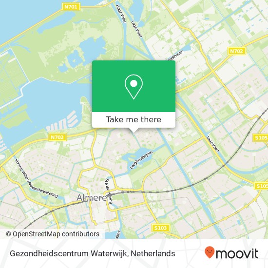 Gezondheidscentrum Waterwijk map