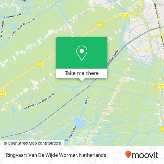 Ringvaart Van De Wijde Wormer map