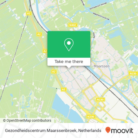 Gezondheidscentrum Maarssenbroek map