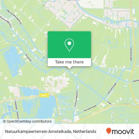 Natuurkampeerterrein Amstelkade Karte