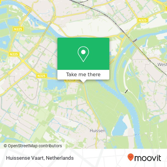 Huissense Vaart map