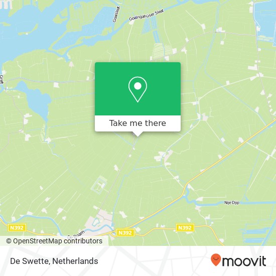 De Swette map