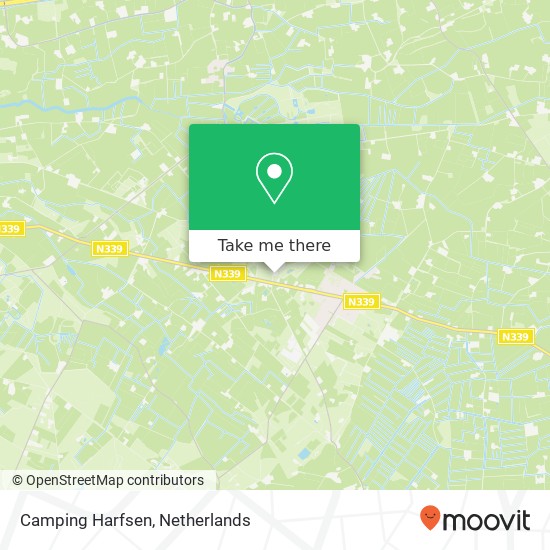 Camping Harfsen map