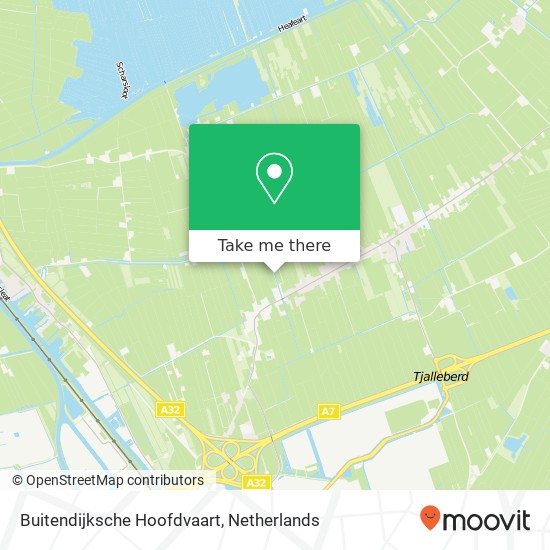 Buitendijksche Hoofdvaart map