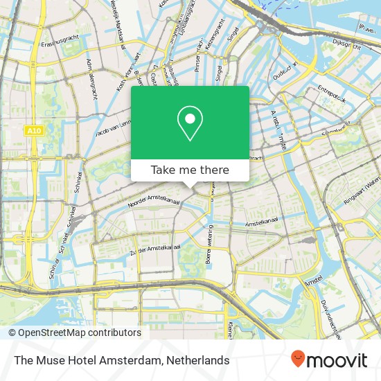 The Muse Hotel Amsterdam map