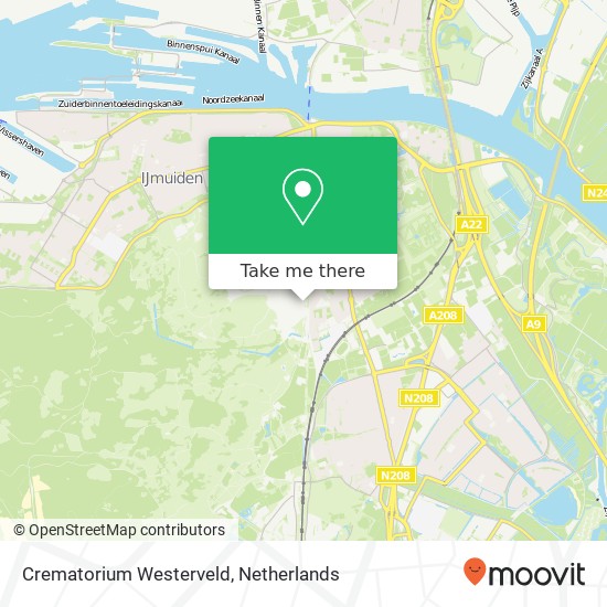 Crematorium Westerveld map