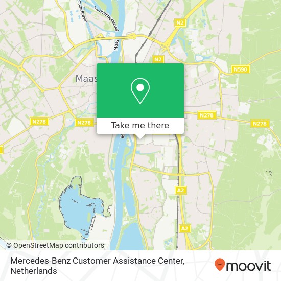 Mercedes-Benz Customer Assistance Center map