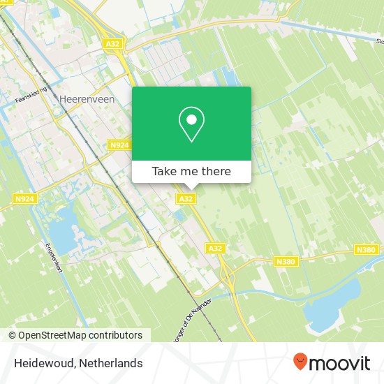 Heidewoud map