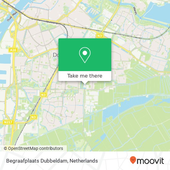 Begraafplaats Dubbeldam map