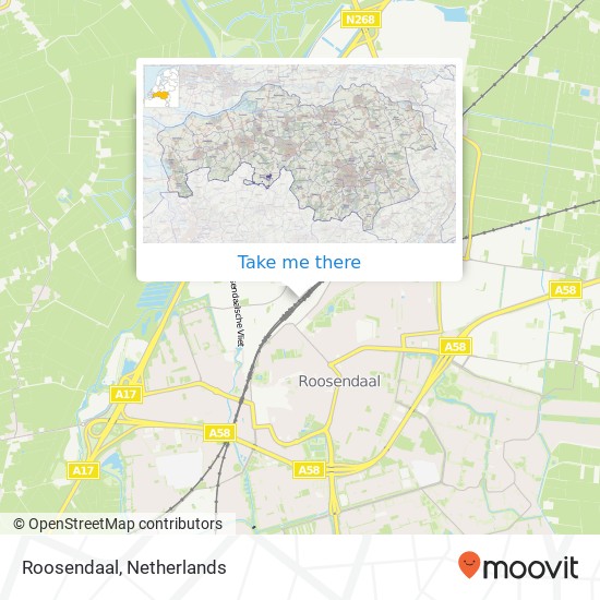 Roosendaal Karte