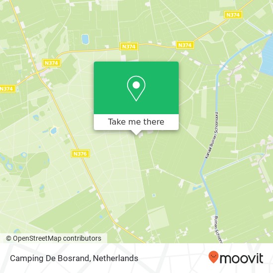 Camping De Bosrand map