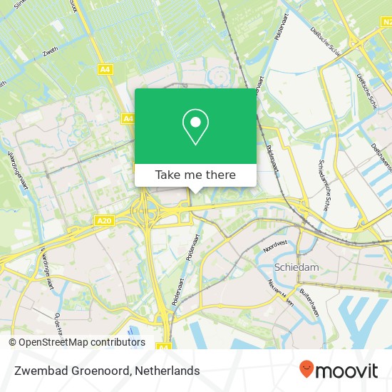 Zwembad Groenoord map