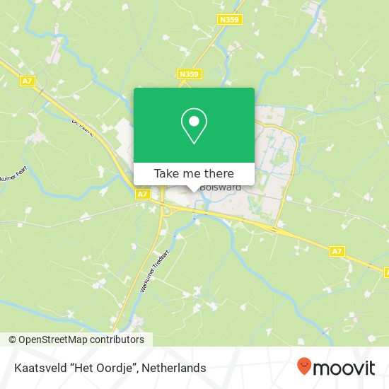 Kaatsveld “Het Oordje” map