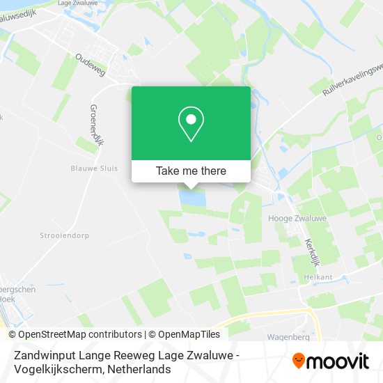 Zandwinput Lange Reeweg Lage Zwaluwe - Vogelkijkscherm map