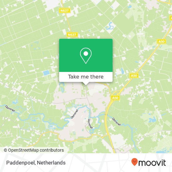 Paddenpoel map