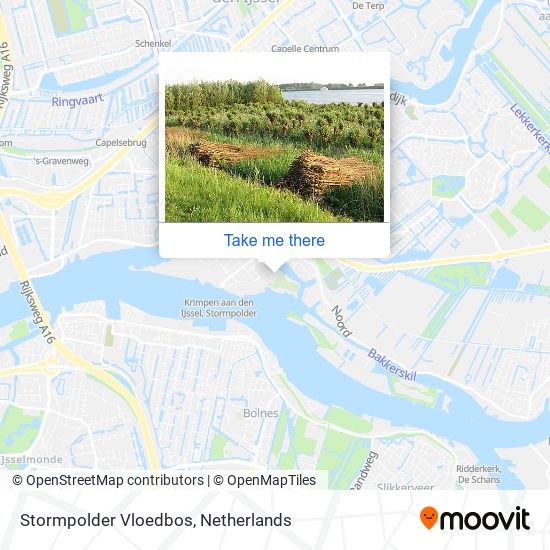 Stormpolder Vloedbos map