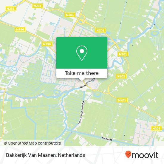 Bakkerijk Van Maanen Karte